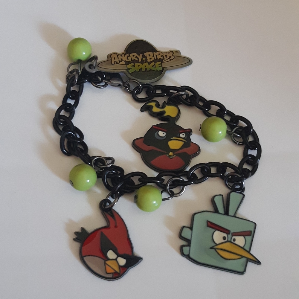 Angry birds charm bracelet